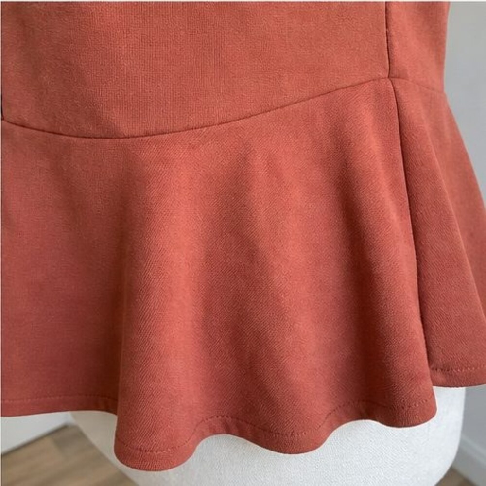 Rust Button Blouse - Picture 6 of 6